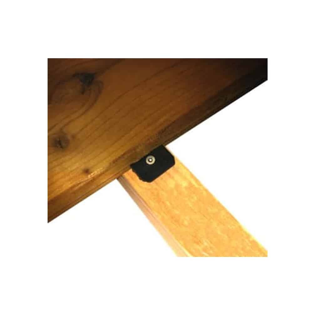 Kit de fixation invisible à clips + vis inox terrasse bois