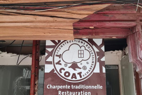 Restauration d’un pans de bois à Morlaix (29 – Finistère)