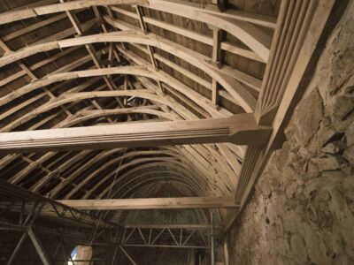 Restauration d'une charpente en chêne