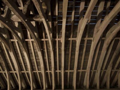 Restauration d'une charpente en chêne