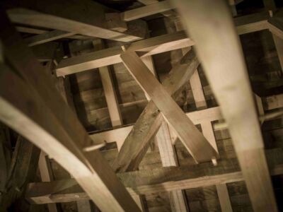 Restauration d'une charpente en chêne