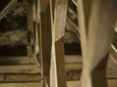 Restauration d'une charpente en chêne