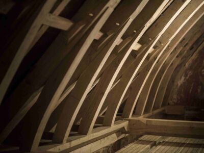 Restauration d'une charpente en chêne
