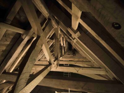 Restauration d'une charpente en chêne