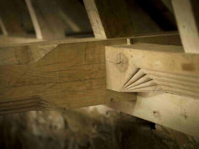 Restauration d'une charpente en chêne