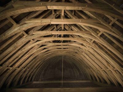 Restauration d'une charpente en chêne