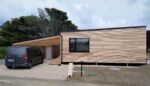 Bardage red cedar-Menuiserie mixte bois/alu noire